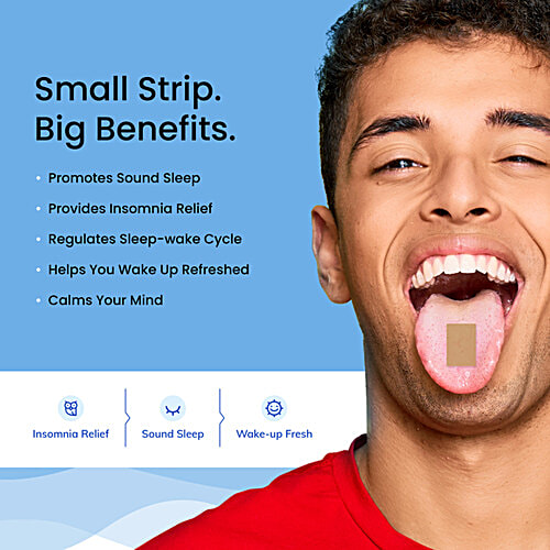 Wellbeing Nutrition Melts Into A Restful Sleep Oral Thin Strips - Melatonin 10mg, Calming Chamomile Lavender, 60 g (30 pcs x 2 g each) 