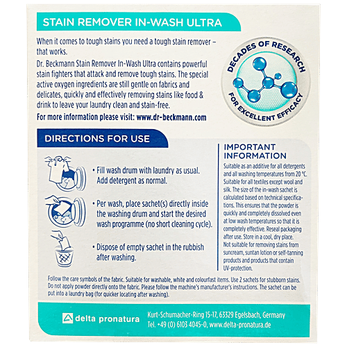 Buy Dr. Beckmann Stain Remover InWash Ultra Gently Removes Tough