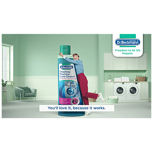 Dr. Beckmann Washing Machine Care Cleaner - Prolongs Lifetime, Maintains Rubber & Metal Parts, 250 ml