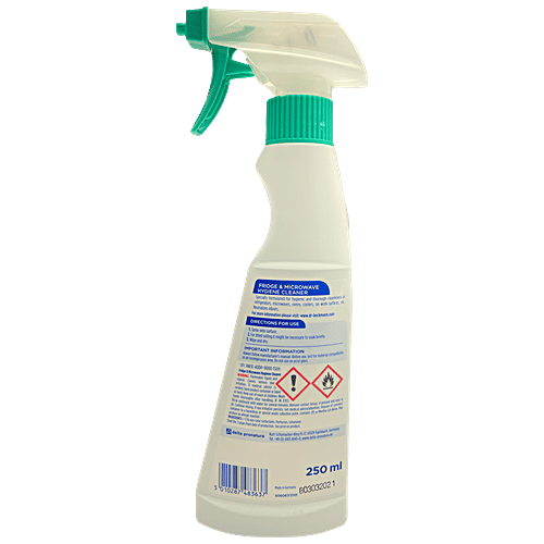 Dr. Beckmann Fridge & Microwave Hygiene Cleaner - Cleans Thoroughly & Neutralises Odours, Contains Organic Alcohol, 250 ml  Cleans Thoroughly
 Neutralises Odours