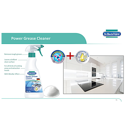 Dr. Beckmann Power Grease Cleaner - Highly Effective At Removing Grease, For A Brilliant Finish, 500 ml