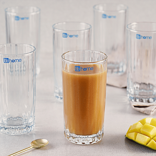 bb home Water/ Juice Glass Set - Chicago, 305 ml (Set of 6) 