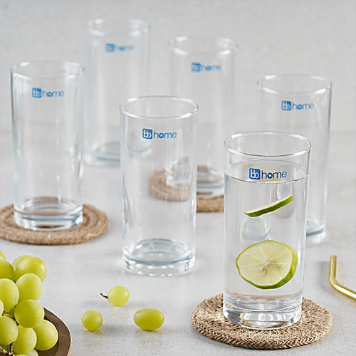 bb home Water/ Juice Glass - Italy, 300 ml (Set of 6)