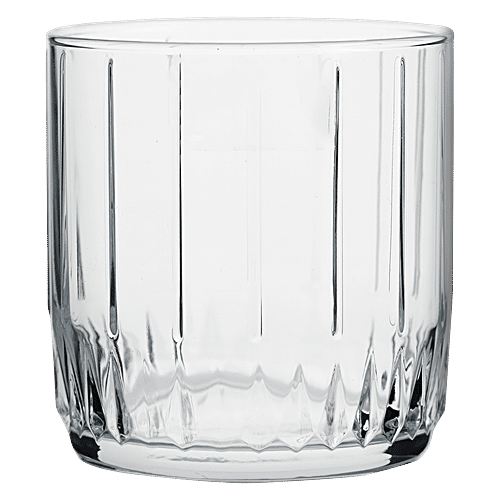 bb home Whisky/ Water/ Juice Glass Set - Lisbon, 265 ml (Set of 6)