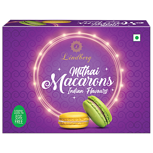 Lindberg Eggless Mithai Macarons, 10 pcs  