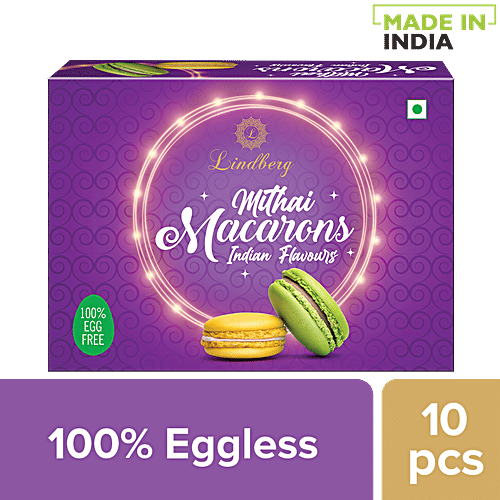 Lindberg Eggless Mithai Macarons, 10 pcs  