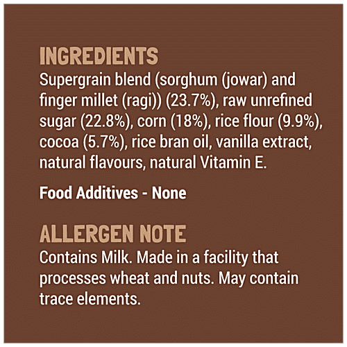 Slurrp Farm Choco Crunch Breakfast Cereal - Ragi Stars & Moons, 400 g Box 