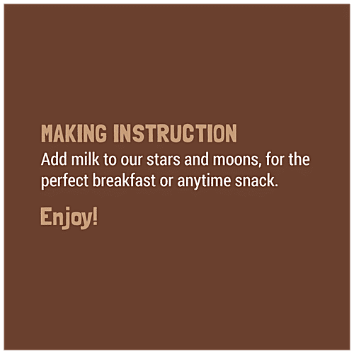 Slurrp Farm Choco Crunch Breakfast Cereal - Ragi Stars & Moons, 400 g Box 