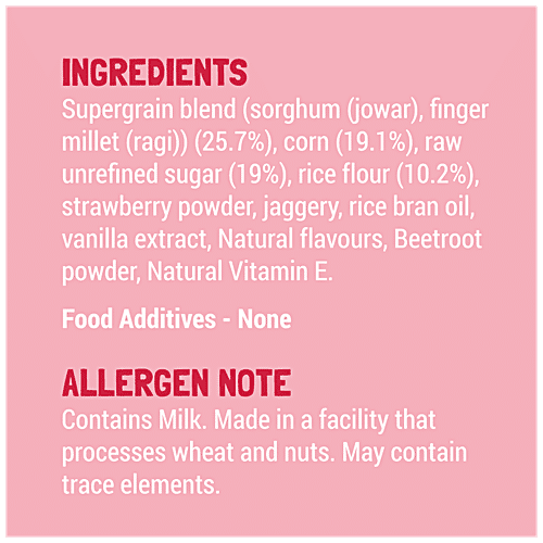 Slurrp Farm Berry Crunch Breakfast Cereal - Ragi Stars & Moons, Healthy Millet, No Maida/Sugar, 400 g Box