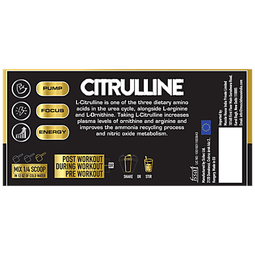 One Science Nutrition Pure Citrulline - Used For Intense Workout, Boosts Metabolism, 300 g  