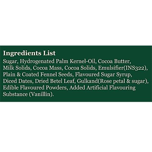 The Betel Leaf Co. Calcutta Meetha Infused Dark Mint Chocolate, 100 g Goodness of Chocolate, Richness of Milk, Meetha Paan