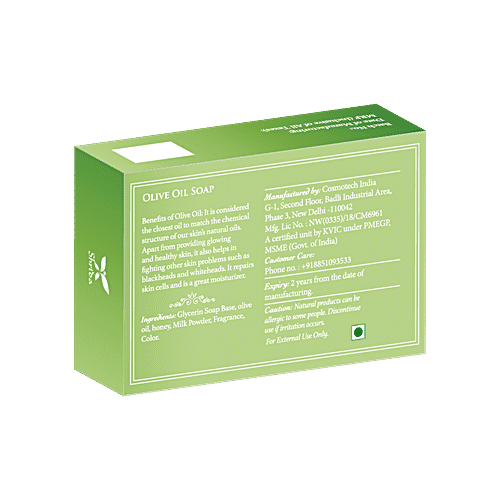 Shrida Olive Oil Soap - For Glowing & Healthy Skin, 125 g  
