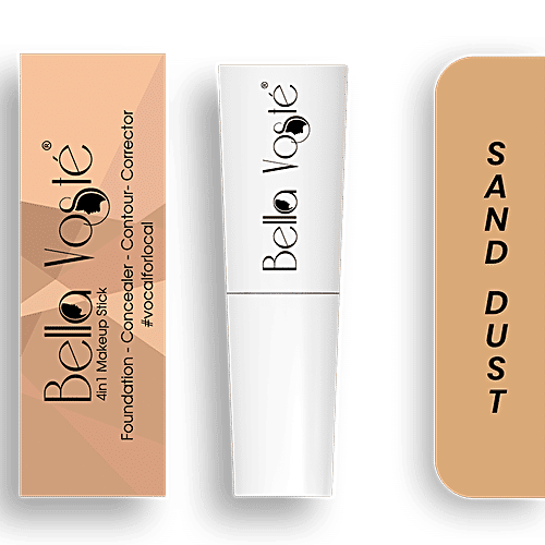 Bella Voste 4-In-1 Makeup Stick - For Foundation, Concealer, Contour & Corrector, Hydrates Skin, 5.5 g Sand Dust (11) 