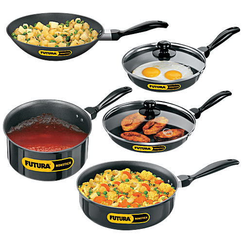 Buy Hawkins Futura NonStick Cookware Set Two Frying Pans, DeepFry