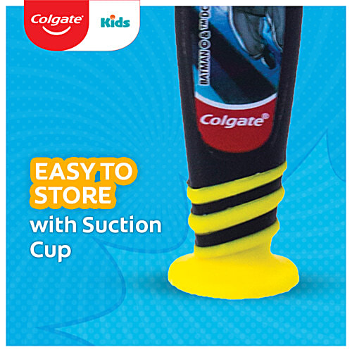 Colgate Extra Soft Toothbrush - For Kids, Batman, With Tongue Cleaner, 3 pcs  