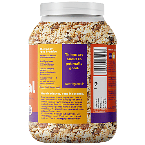 Buy Yoga bar No Added Sugar Oatmeal With Alphonso Mangos, High In