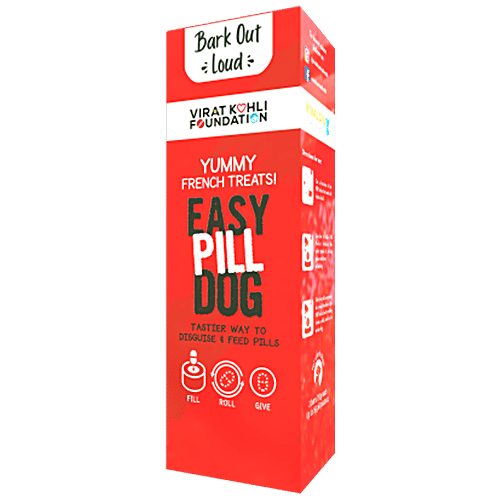 Bark Out Loud Easy Pill Dog - Pill Pockets, masks taste & smell of medicines, made in France, 60 g  