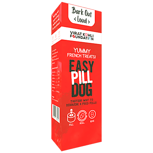 Bark Out Loud Easy Pill Dog - Pill Pockets, masks taste & smell of medicines, made in France, 60 g  