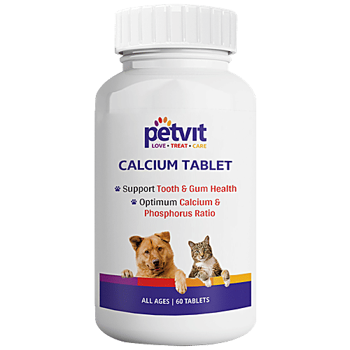 Buy Petvit Calcium Tablet Support Tooth & Gum Health, Optimum Calcium