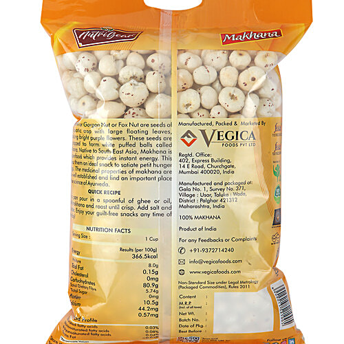 NutriGear Plain Makhana, 250 g  