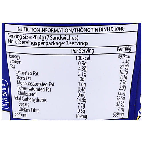 Cadbury Imported Mini Oreo Biscuit - Delicious & Crunchy, Chocolate, 61.3 g Bottle