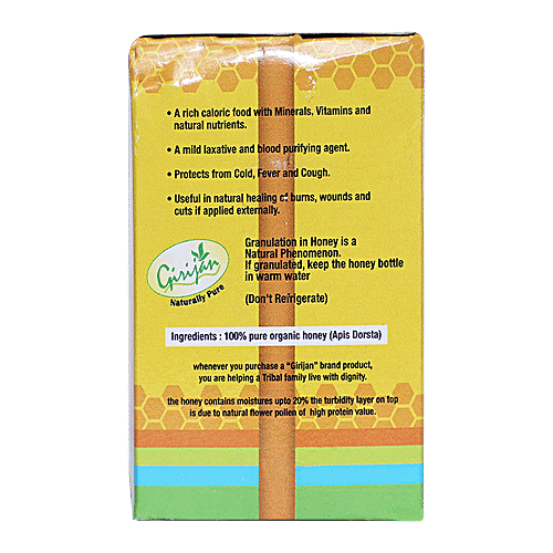 GCC Girijan Honey - Organic, Multifloral, Pure & Fresh, Agmark Grade A Certified, 250 g  