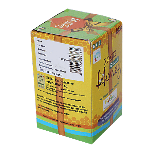 GCC Girijan Honey - Organic, Multifloral, Pure & Fresh, Agmark Grade A Certified, 250 g  