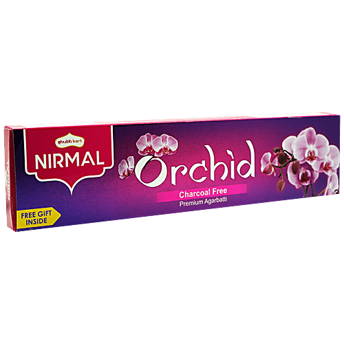 Shubhkart Nirmal Orchid Charcoal Free Premium Agarbatti, 100 g (Free Gift Inside)
