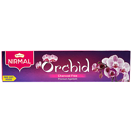 Shubhkart Nirmal Orchid Charcoal Free Premium Agarbatti, 100 g (Free Gift Inside)