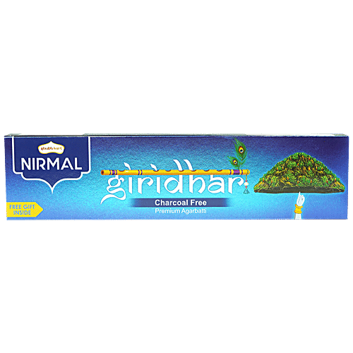 Shubhkart Nirmal Giridhar Charcoal Free Premium Agarbatti, 100 g (Free Gift Inside)
