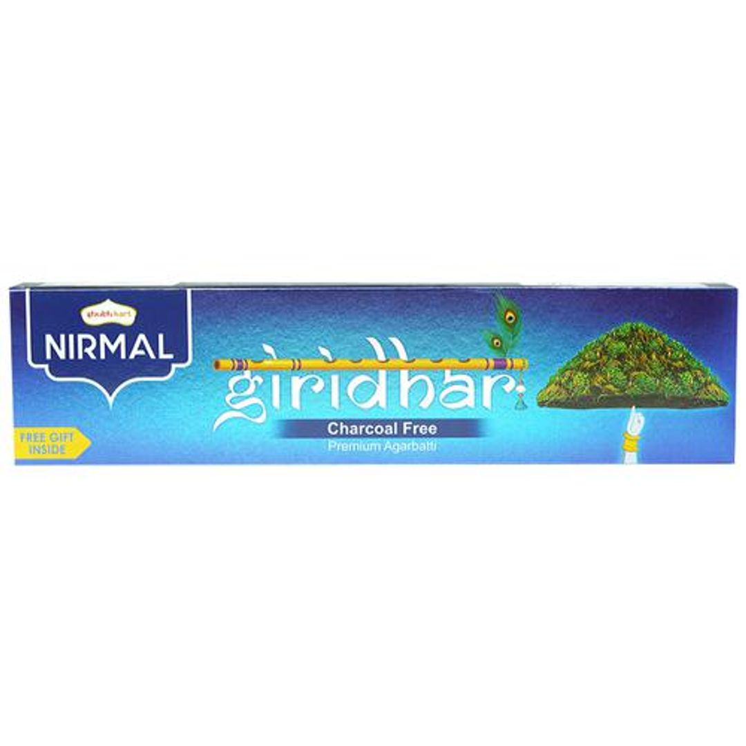 Shubhkart Nirmal Giridhar Charcoal Free Premium Agarbatti, 100 g (Free Gift Inside)