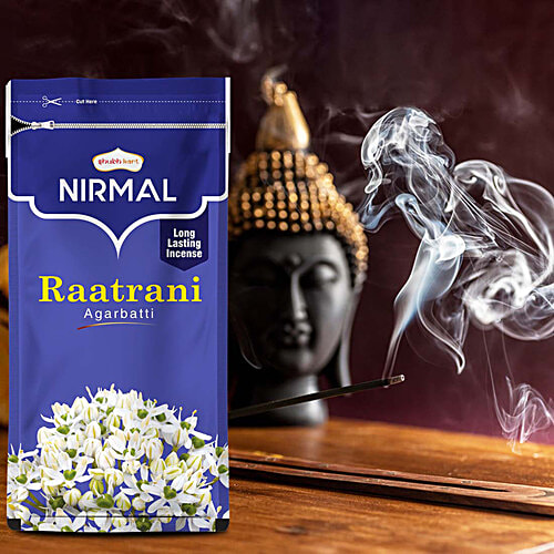Shubhkart Nirmal - Raatrani Agarbatti Sticks, 23 cm Long, 150 g Zipper Pouch