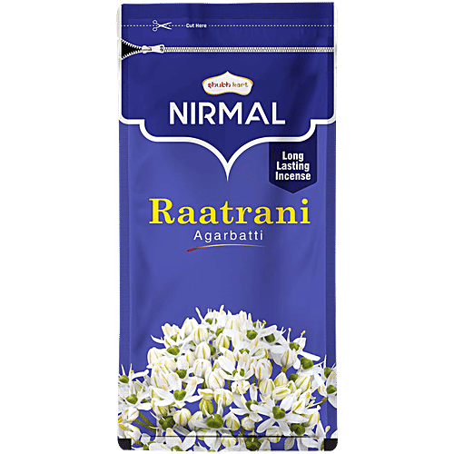 Shubhkart Nirmal - Raatrani Agarbatti Sticks, 23 cm Long, 150 g Zipper Pouch