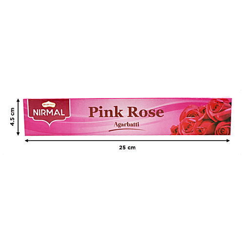 Shubhkart Nirmal Pink Rose Agarbatti Sticks, 100 g Box