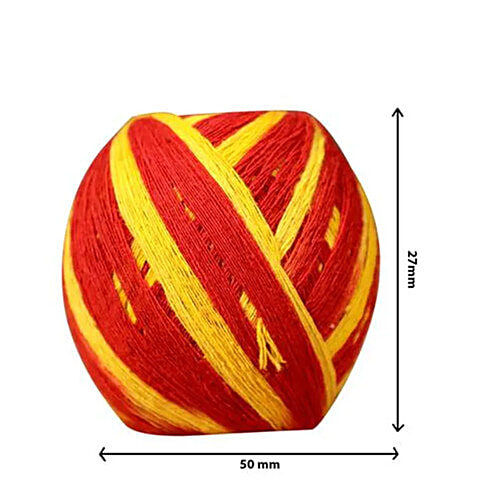 Shubhkart Moli Roll/Milan - Red & Yellow, 1 pc
