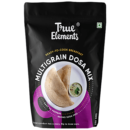 True Elements Ready To Cook Breakfast - Multigrain Dosa Mix, 250 g  