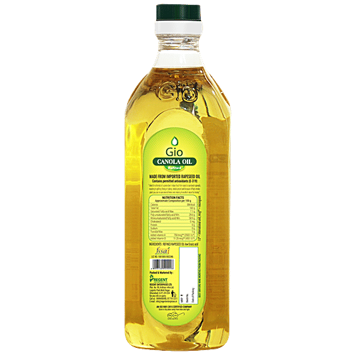 Buy Gio Canola Oil Rich In Vitamins, Cholesterol Free, Ideal For