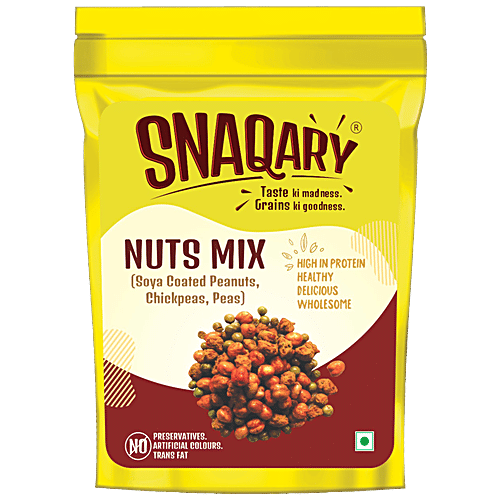 Buy Snaqary Nuts Mix Soya Coated Peanuts, Chikpeas, Peas, High In