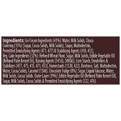 Buy Cream Bell Ice Cream Cake Party Roll, Belgian Chocolate Online at