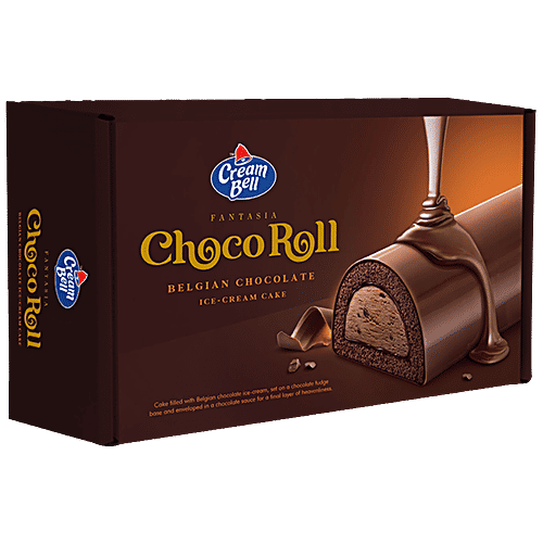 Buy Cream Bell Ice Cream Cake Party Roll, Belgian Chocolate Online at