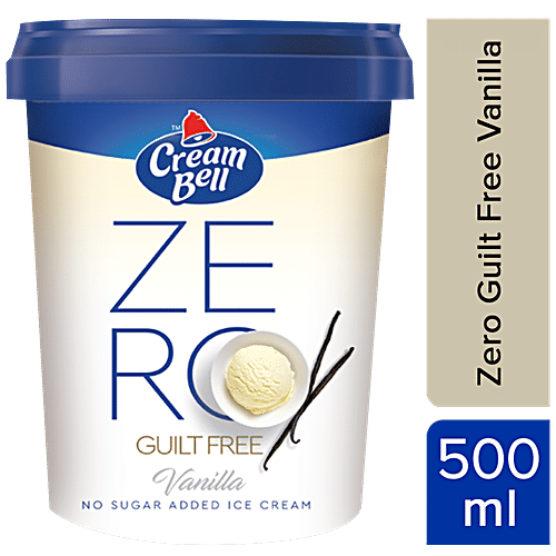 Buy Cream Bell Zero Guilt Free Ice Cream Without Sugar, Premium