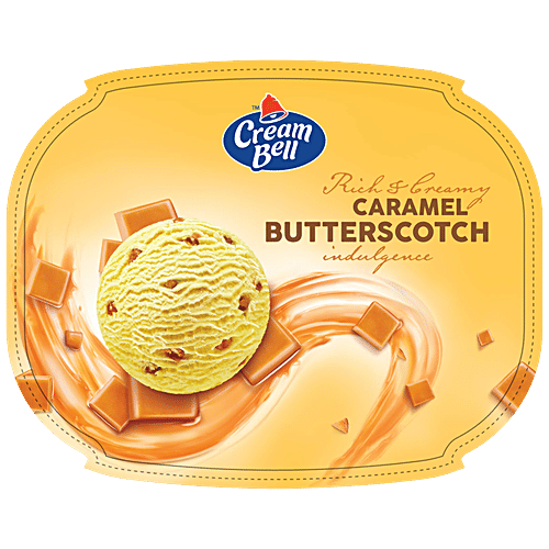 Buy Cream Bell Rich & Creamy Ice Cream Delicious, Tasty, Caramel Butterscotch Flavour Online