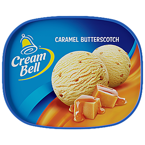 Buy Cream Bell Ice Cream Caramel Butterscotch, Rich & Creamy Online