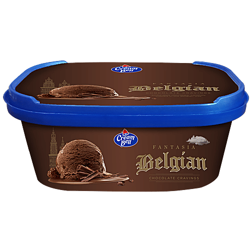 Buy Cream Bell Ice Cream Belgian Chocolate Flavour, With Fruits