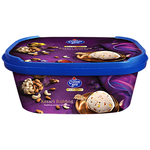 Buy Cream Bell Royal Affair Ice Cream With Rasgulla, Almond & Cashew