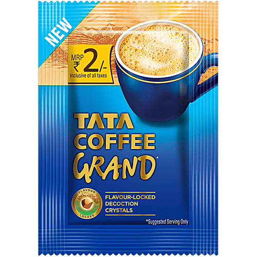 Buy Tata Coffee Grand With Flavour Locked Decoction Crystals, Strong