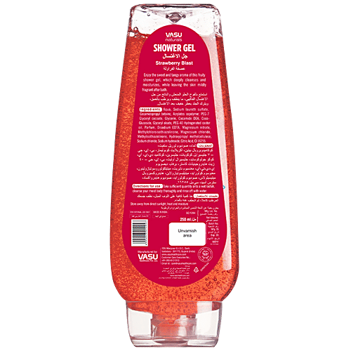 Buy Vasu Naturals 3 In 1 Shower Gel Strawberry Blast, No Harsh