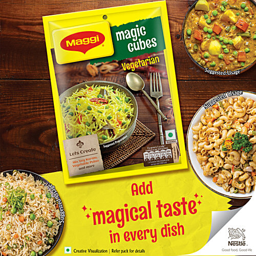 Buy MAGGI Vegetarian Magic Cubes Masala For Rice Dishes, Vegetables