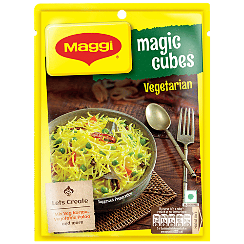 Maggi Magic Cubes - Vegetarian, 240 g (60 x 4 g) Masala For Rice Dishes, Vegetables, Soups & Curries