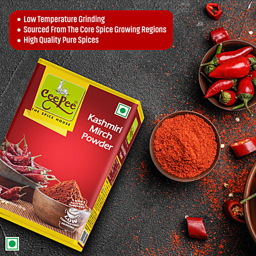 Cee Pee Kashmiri Mirch Powder - Less Spicy, Adds Colour, 50 g  